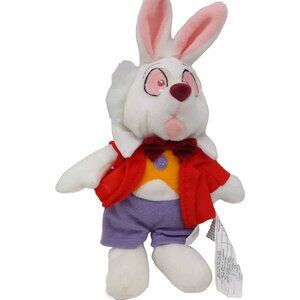 The Disney Store Alice In Wonderland The White Rabbit Plush